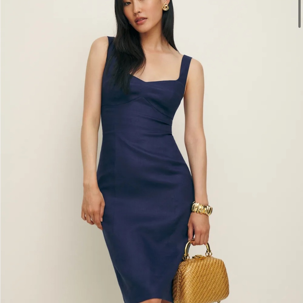 Reformation Thea Linen Dress